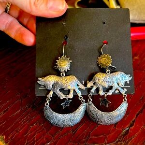 Federico Jimenez, earrings, donkey